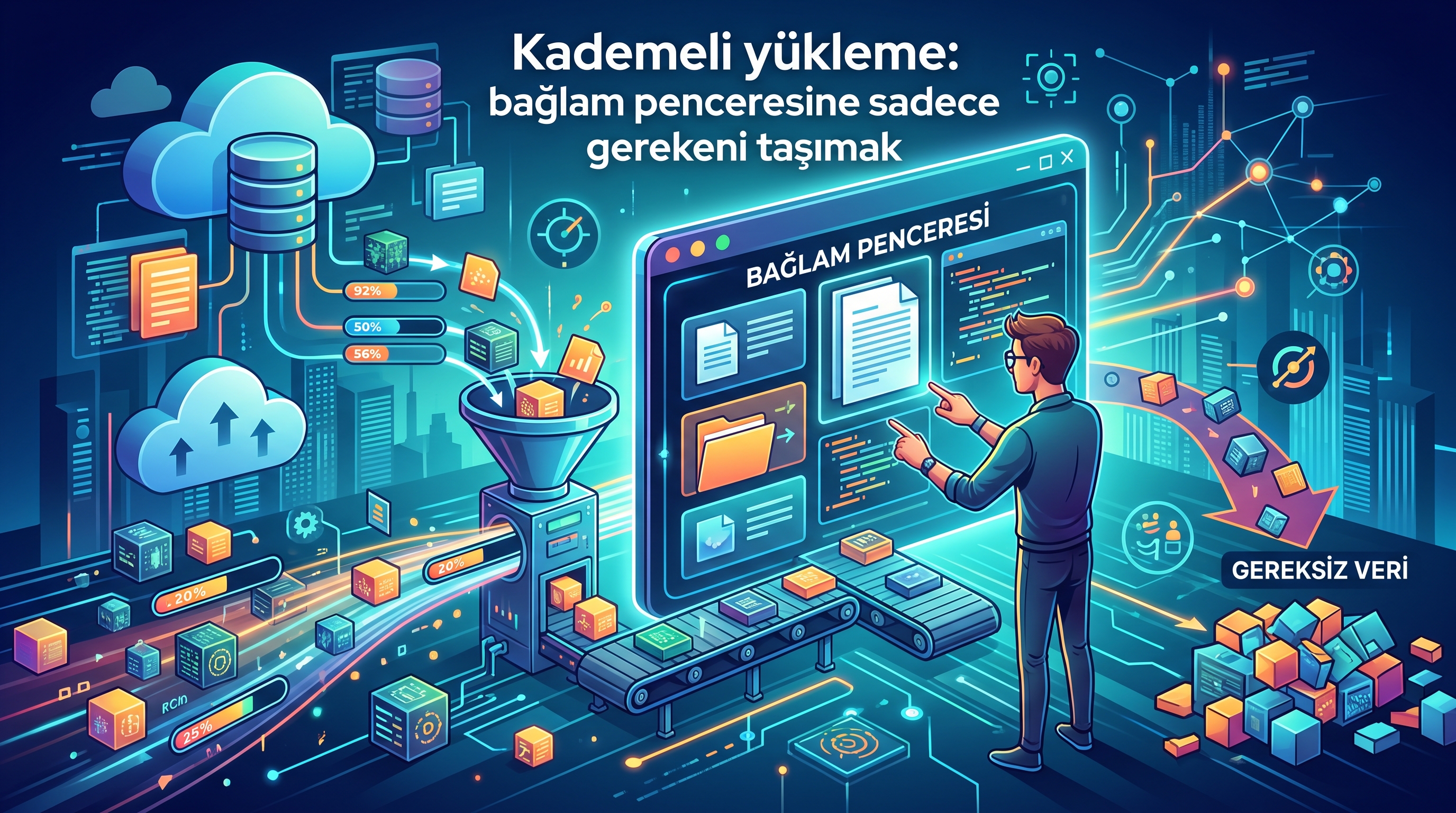 Kademeli yükleme: bağlam penceresine sadece gerekeni taşımak